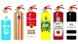 Safe-T Design Brandblusser als premium relatiegeschenk voor brand- en beveiligingsbedrijven