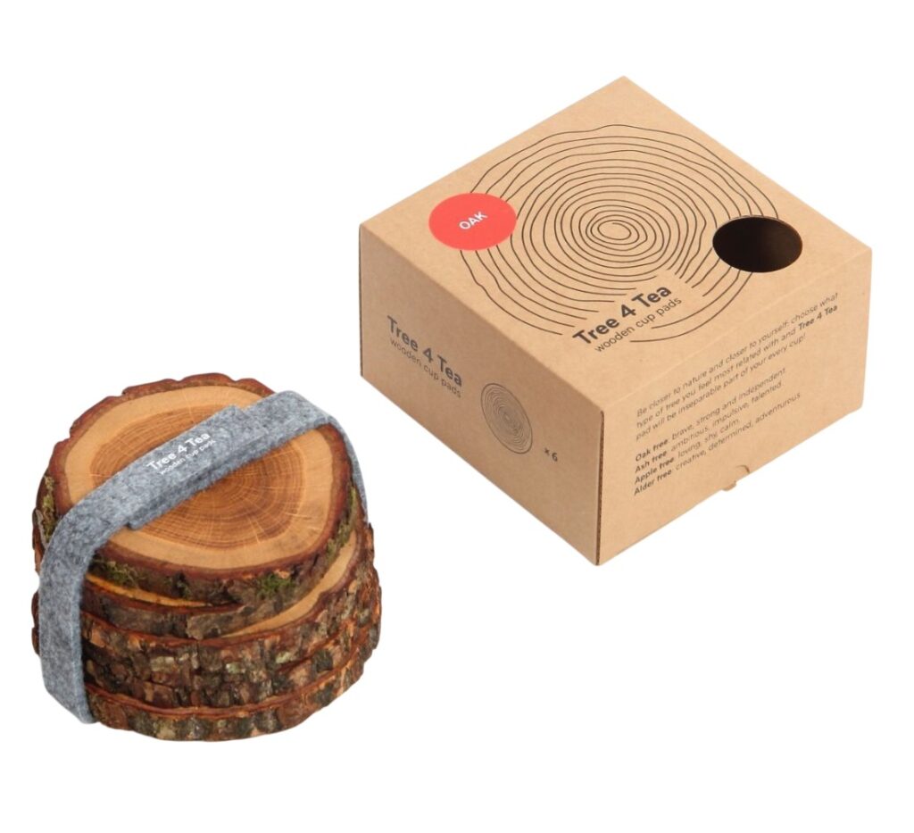 Tree4Tea Houten Onderzetters