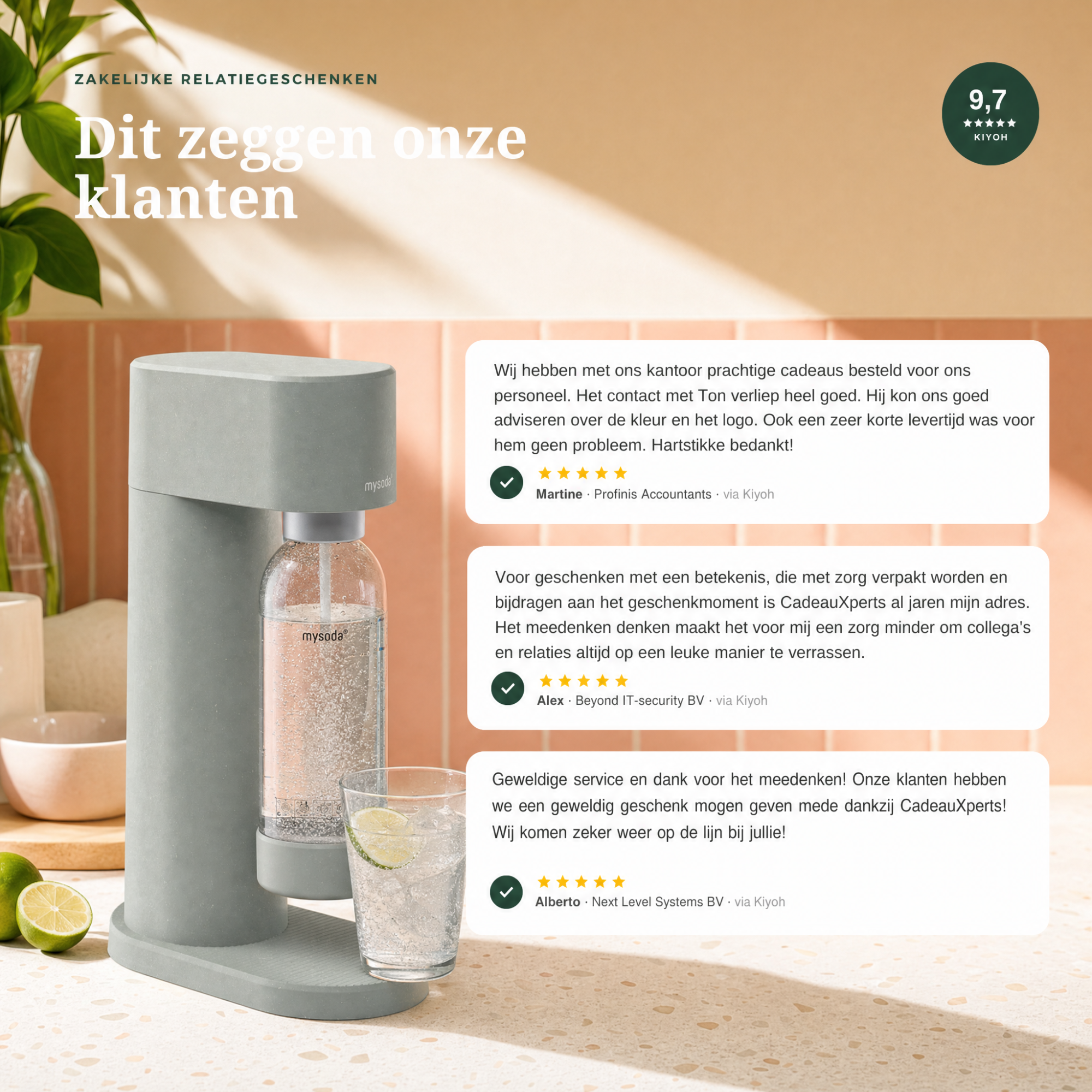 mysoda Woody Bruiswatermaker Set