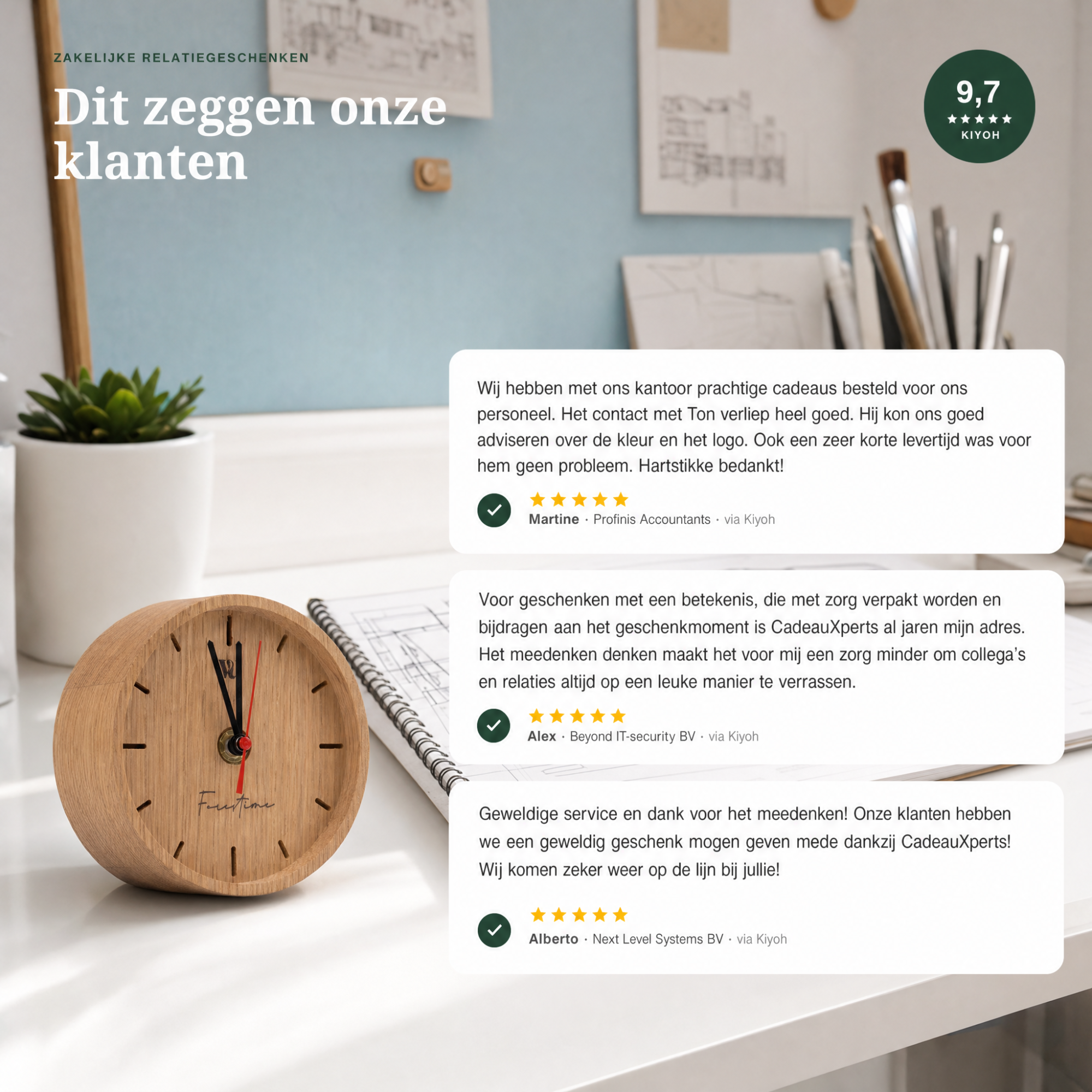 Woodsea ForesTime Houten Bureauklok reviews Woodsea ForesTime Houten Bureauklok