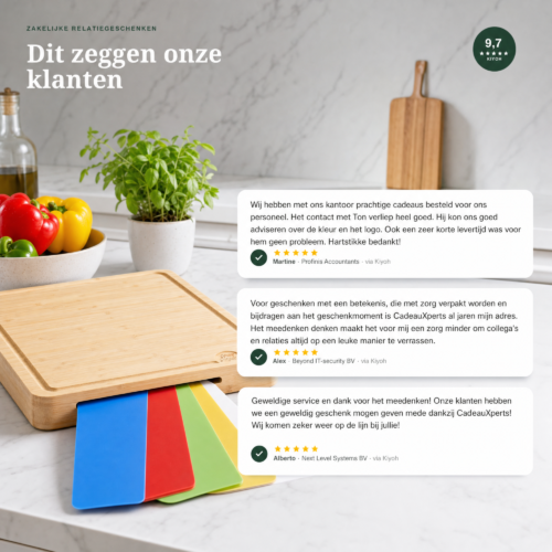 Point Virgule Bamboe Snijplank M & 4 Inlegplaten