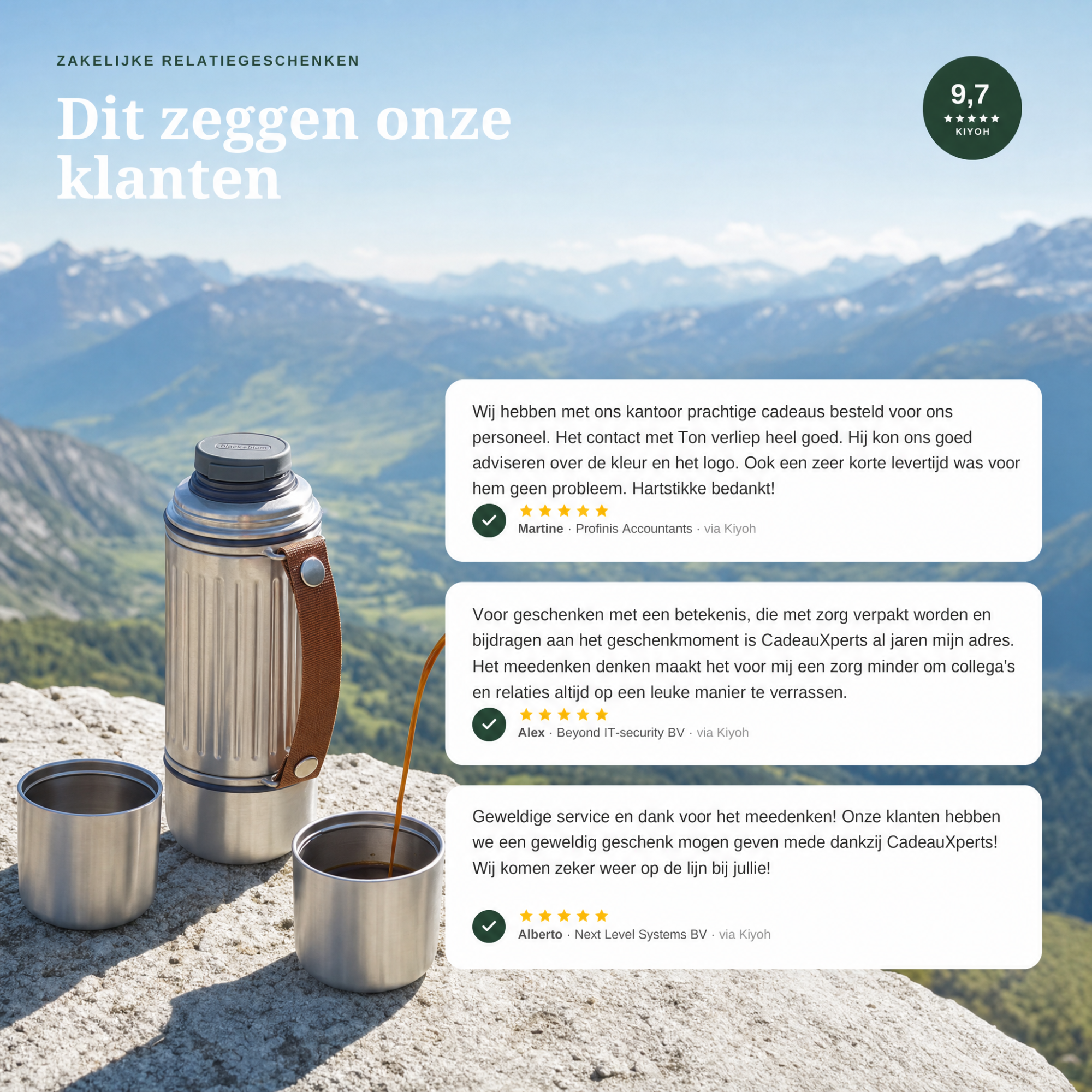 Black + Blum Thermosfles Explorer Flask Duo 2 in 1 reviews Black + Blum Thermosfles Explorer Flask Duo 2 in 1