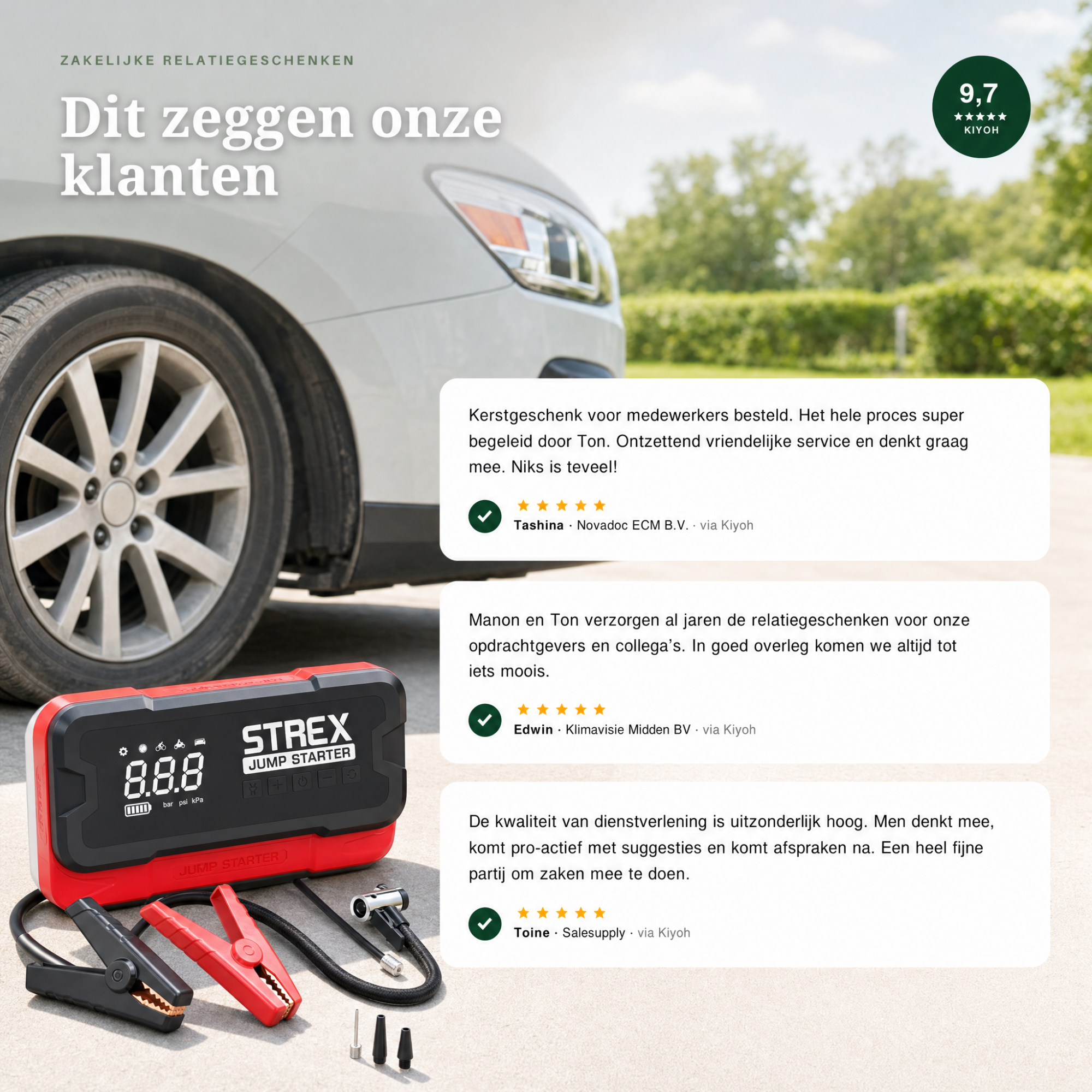Strex Jumpstarter & Compressor 5-in-1