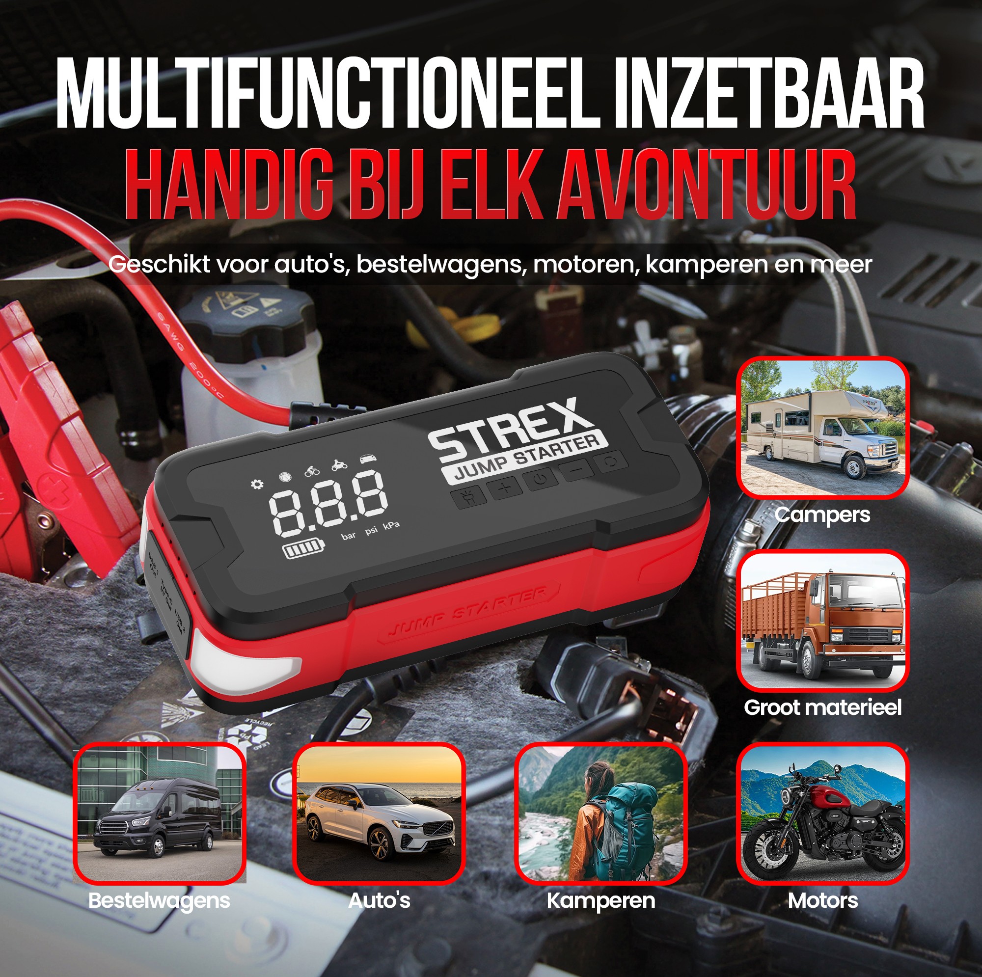 Strex-Jumpstarter-set-voertuigen